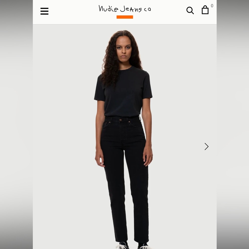 Nudie Jeans - Breezy Brit - Aged Black AVAIL AFTER 1/5